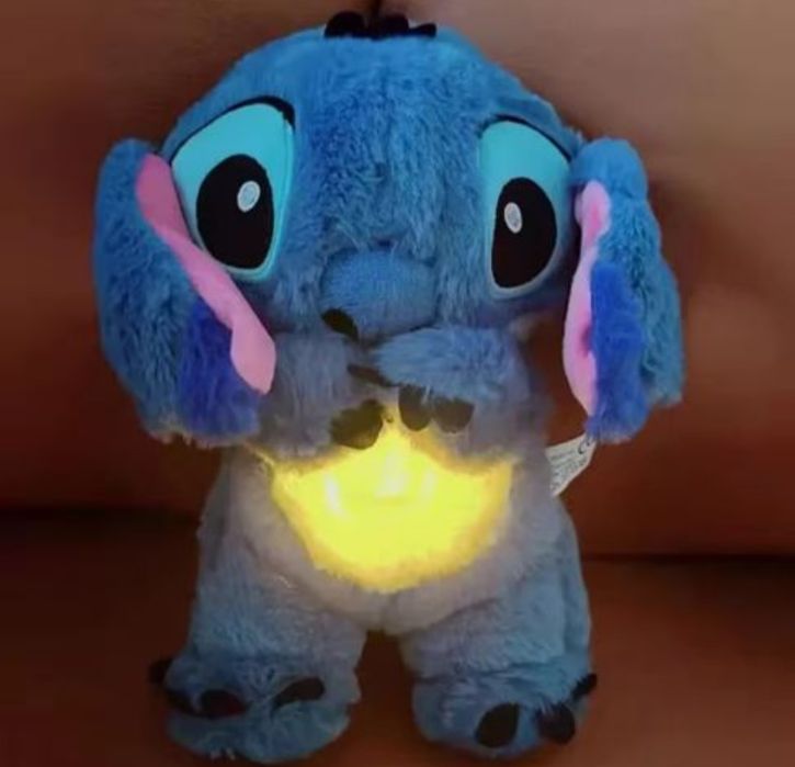 Nowy miś szumis wydra oddychająca świecąca Stitch niebieski ,różowy