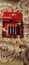 Pilhas boost Plus AAA,  Standard, Long Life, + Power