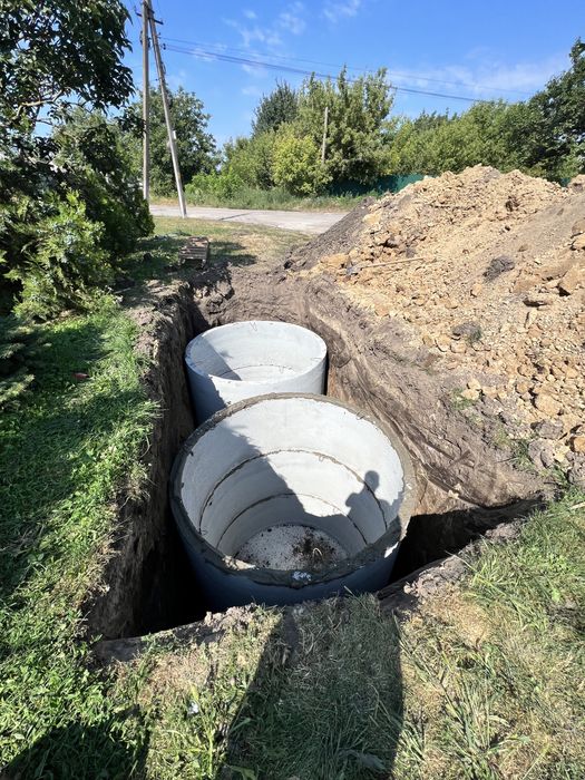 Септик під ключ, Каналізація, Вигрібна яма, Кільця бетоні