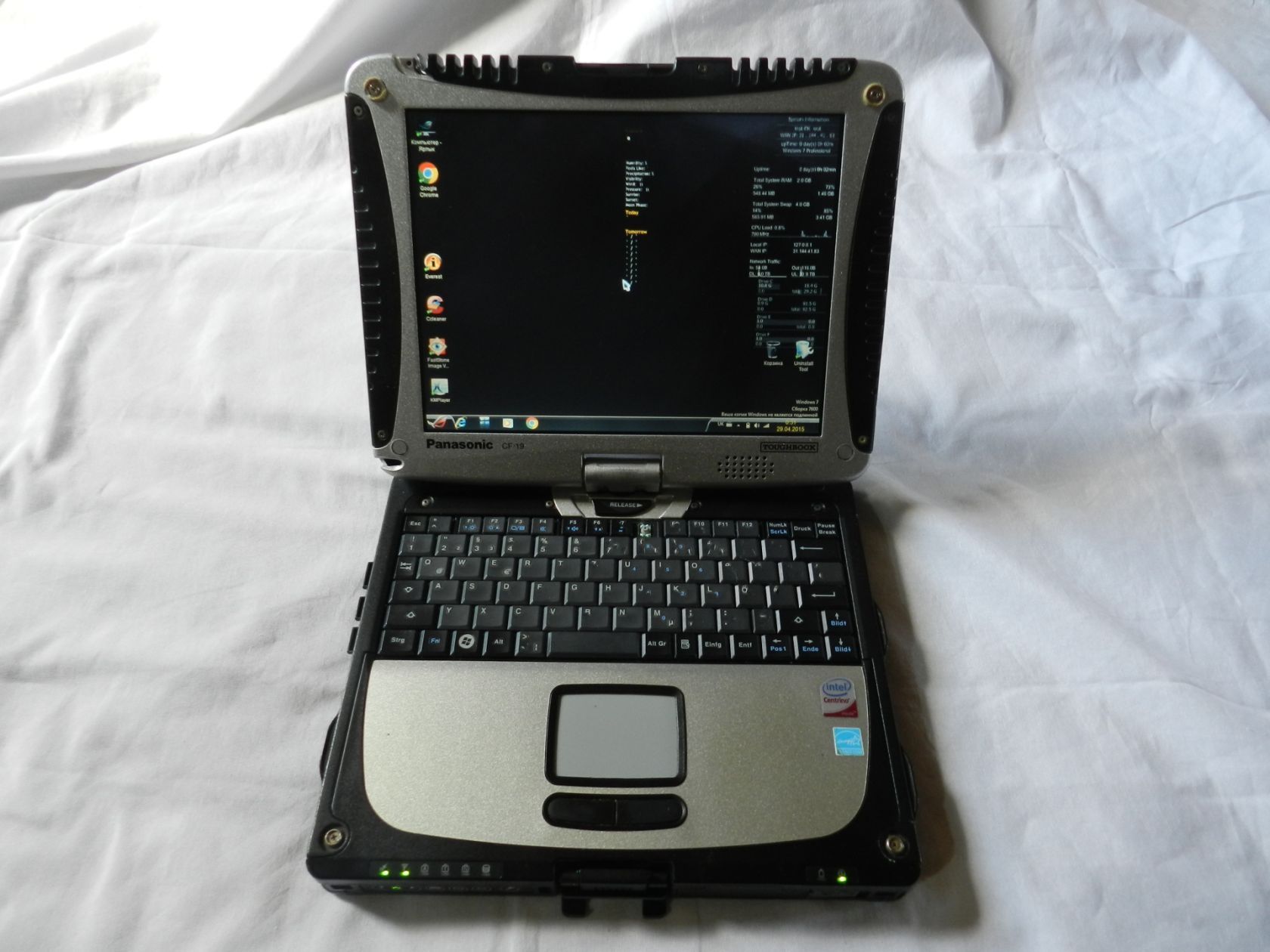Захищений військовий toughbook Panasonic CF19 робочій без резерву