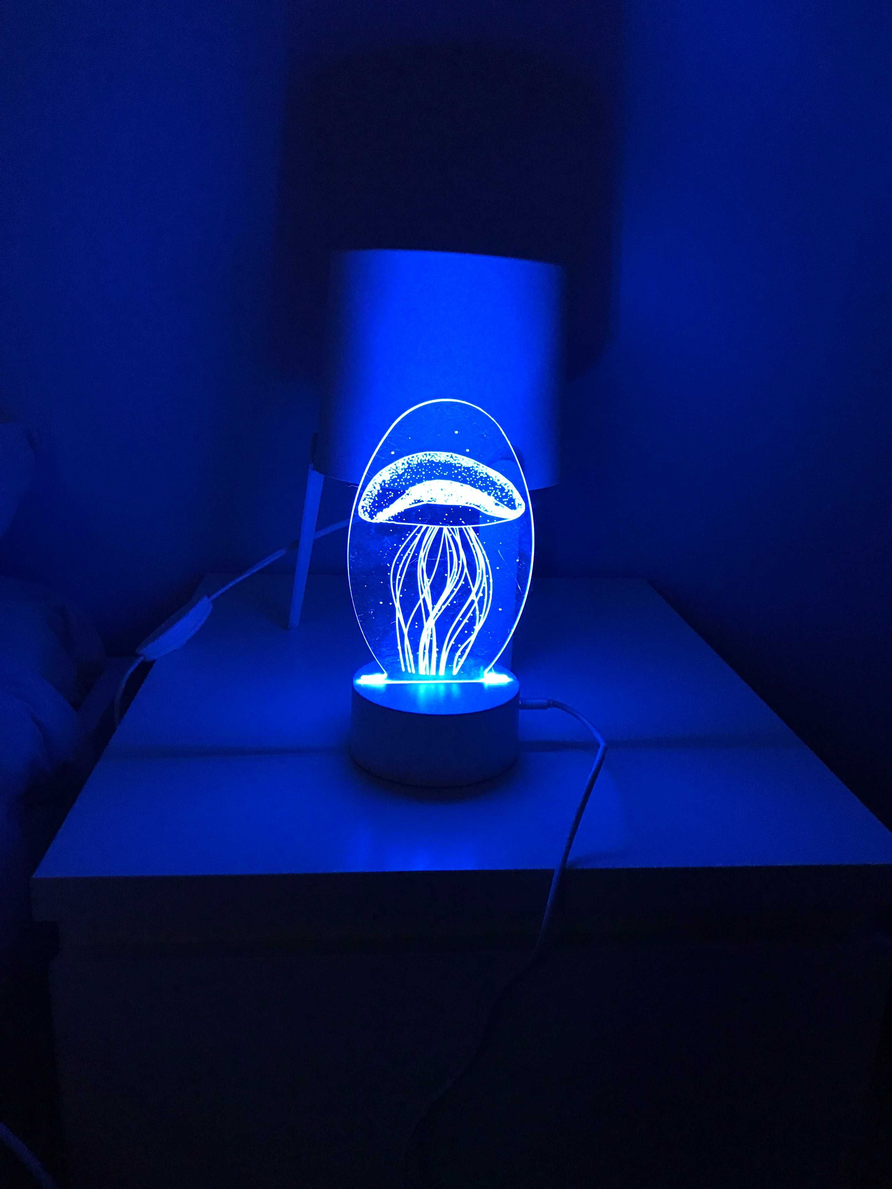 Lâmpada decorativa 3D