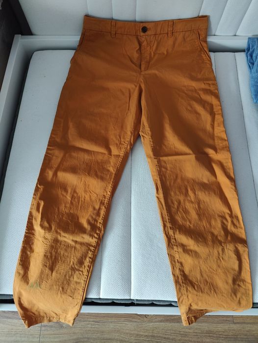 Spodnie męskie miodowe kamel długie Hugo Boss rozmiar M