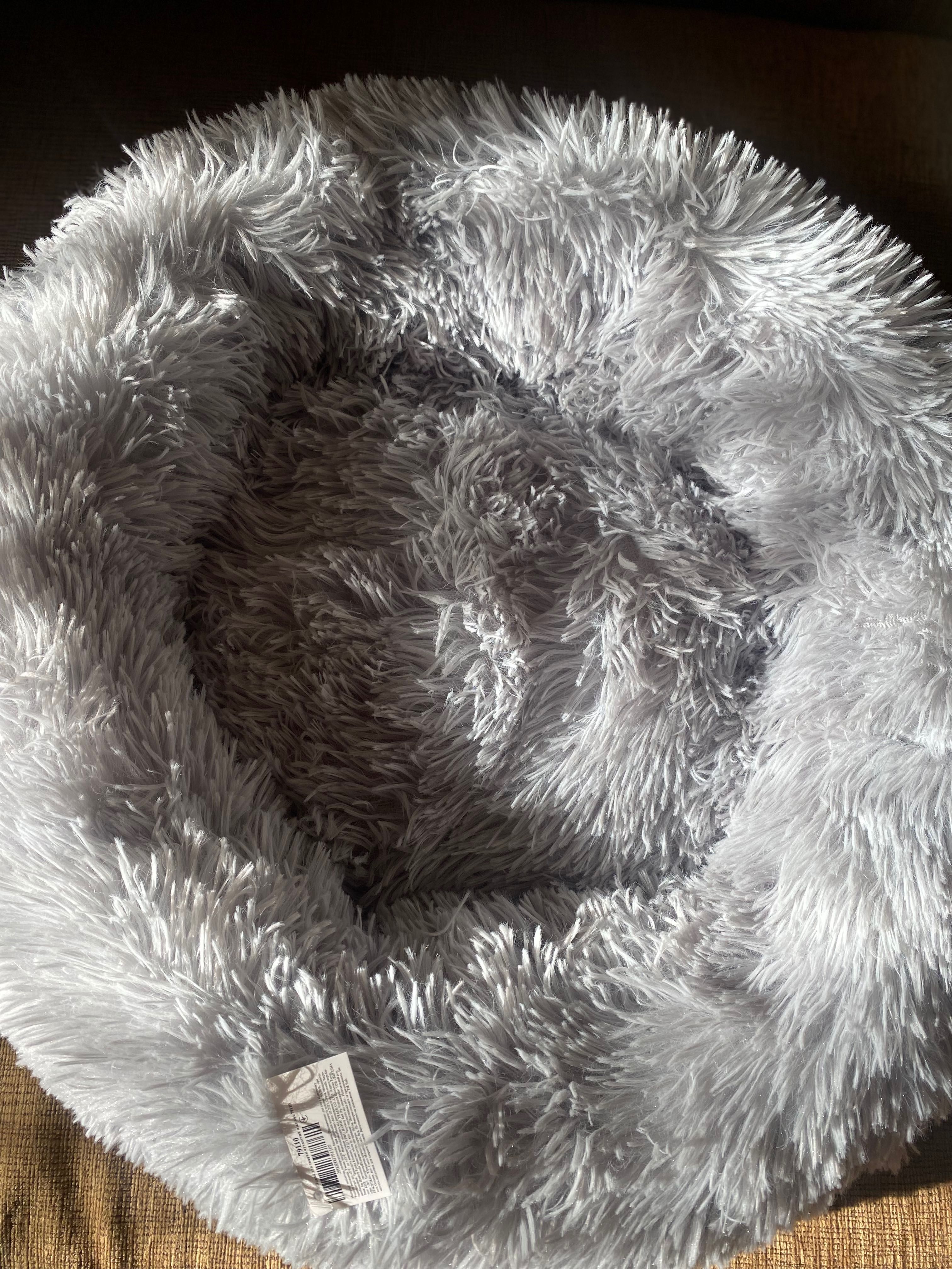 Новая плюшевая круглая лежанка для Котов и собак, диаметр 50 см