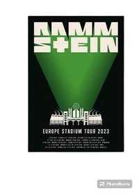 Plakat Rammstein Europe stadium tour 2023