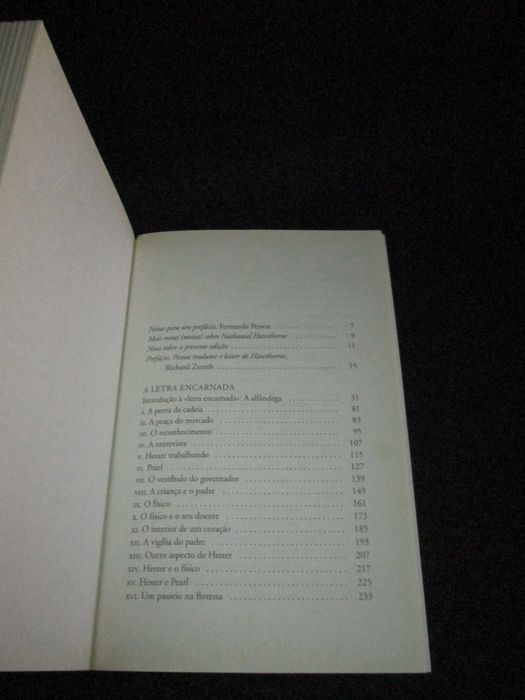 Livro A Letra Encarnada Nathaniel Hawthorne Fernando Pessoa