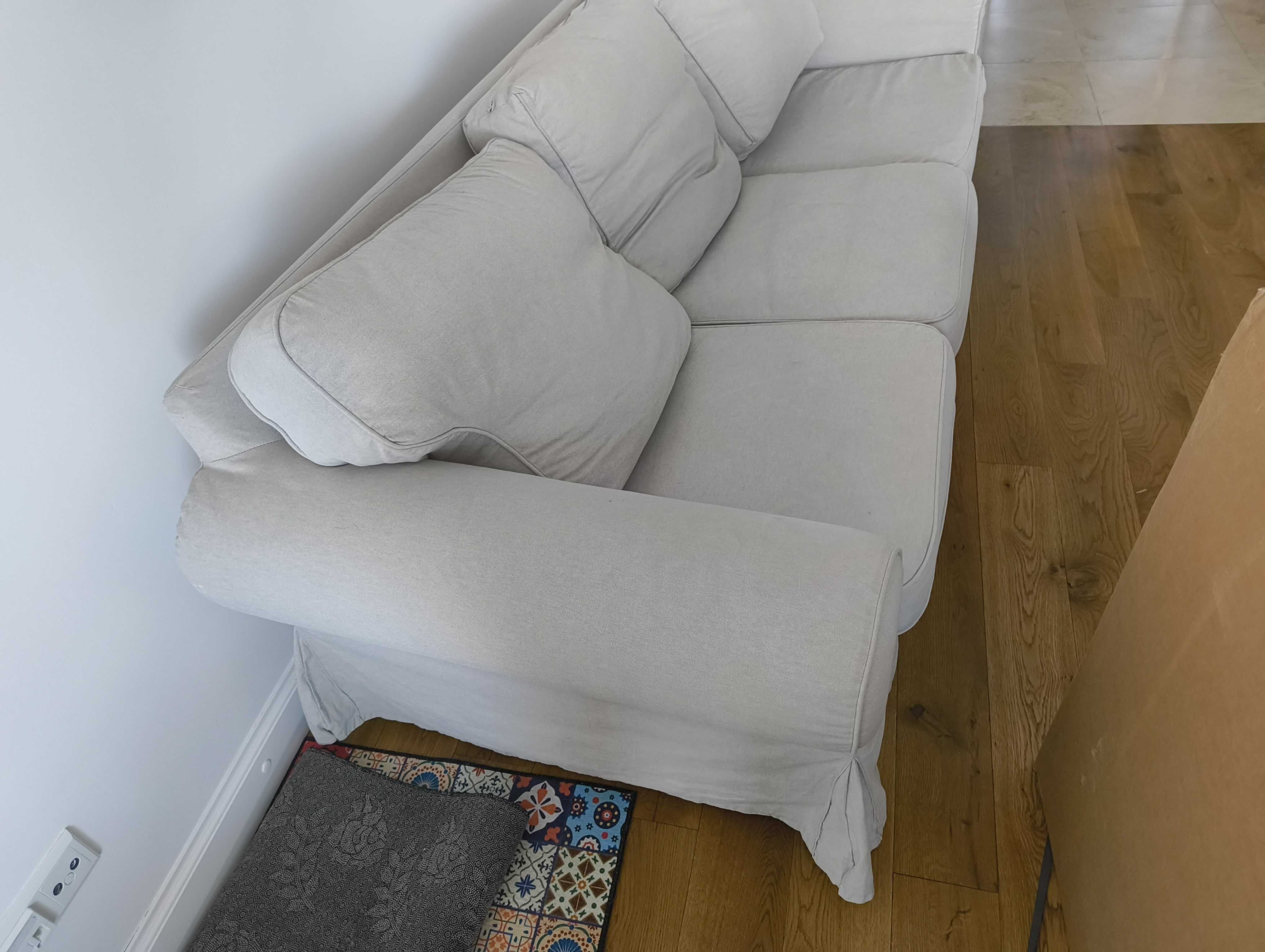 Sofa IKEA EKTORP 3-osobowa - świetna baza do odświeżenia!