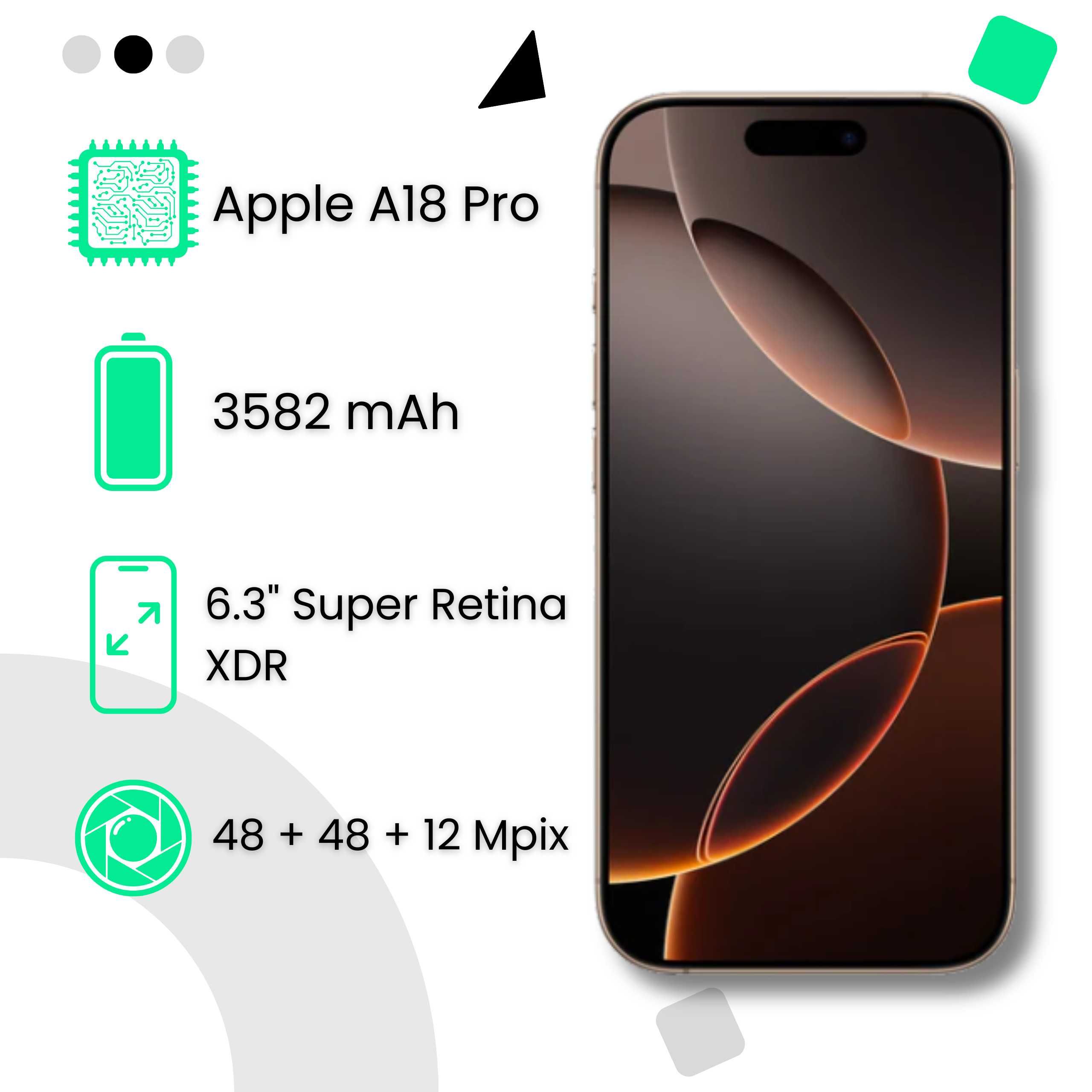 iPhone 16 Pro 128 GB Natural Titanium – jak nowy!