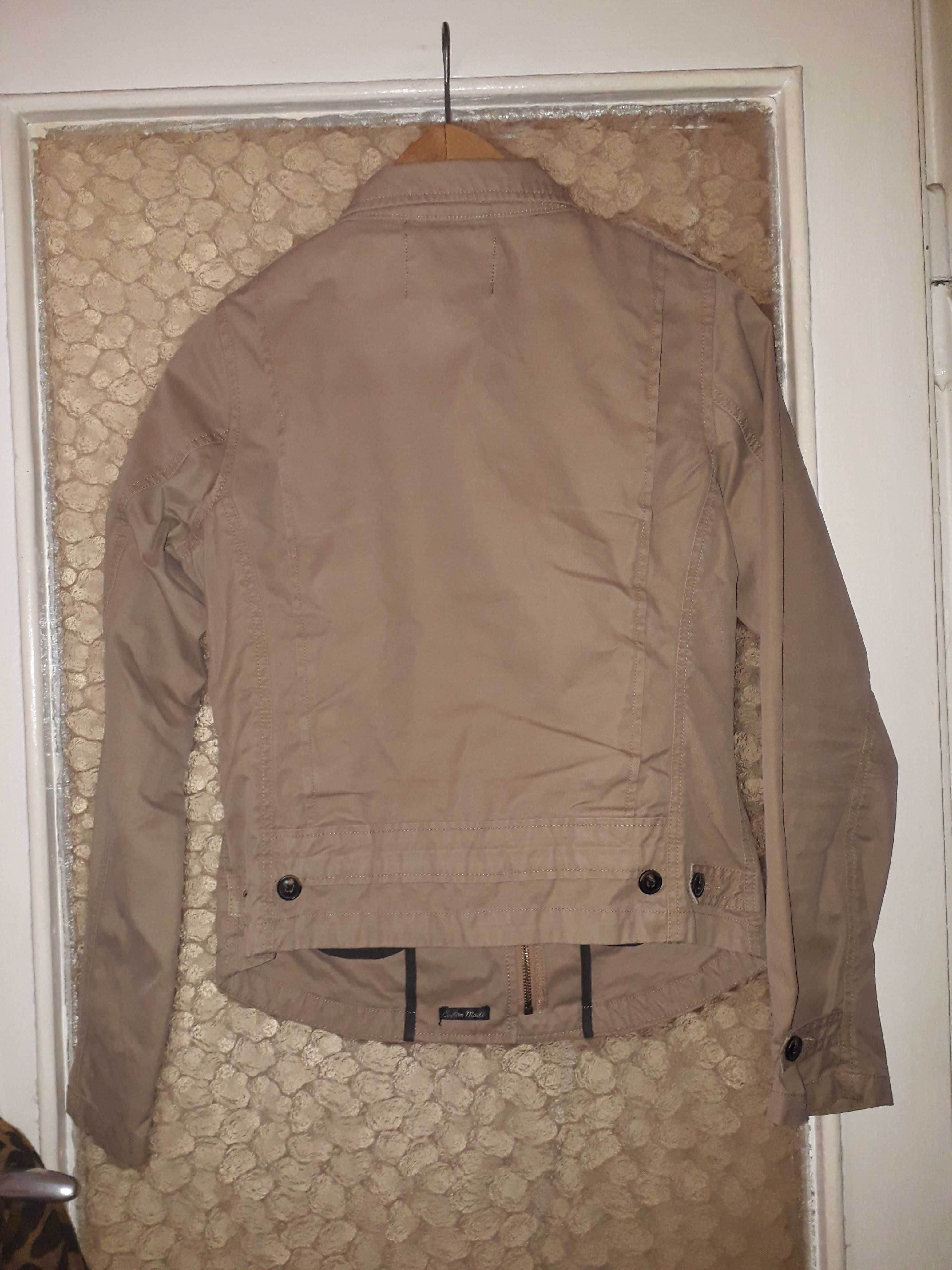 Kurtka jeansowa beżowa biker Scotch & Soda S