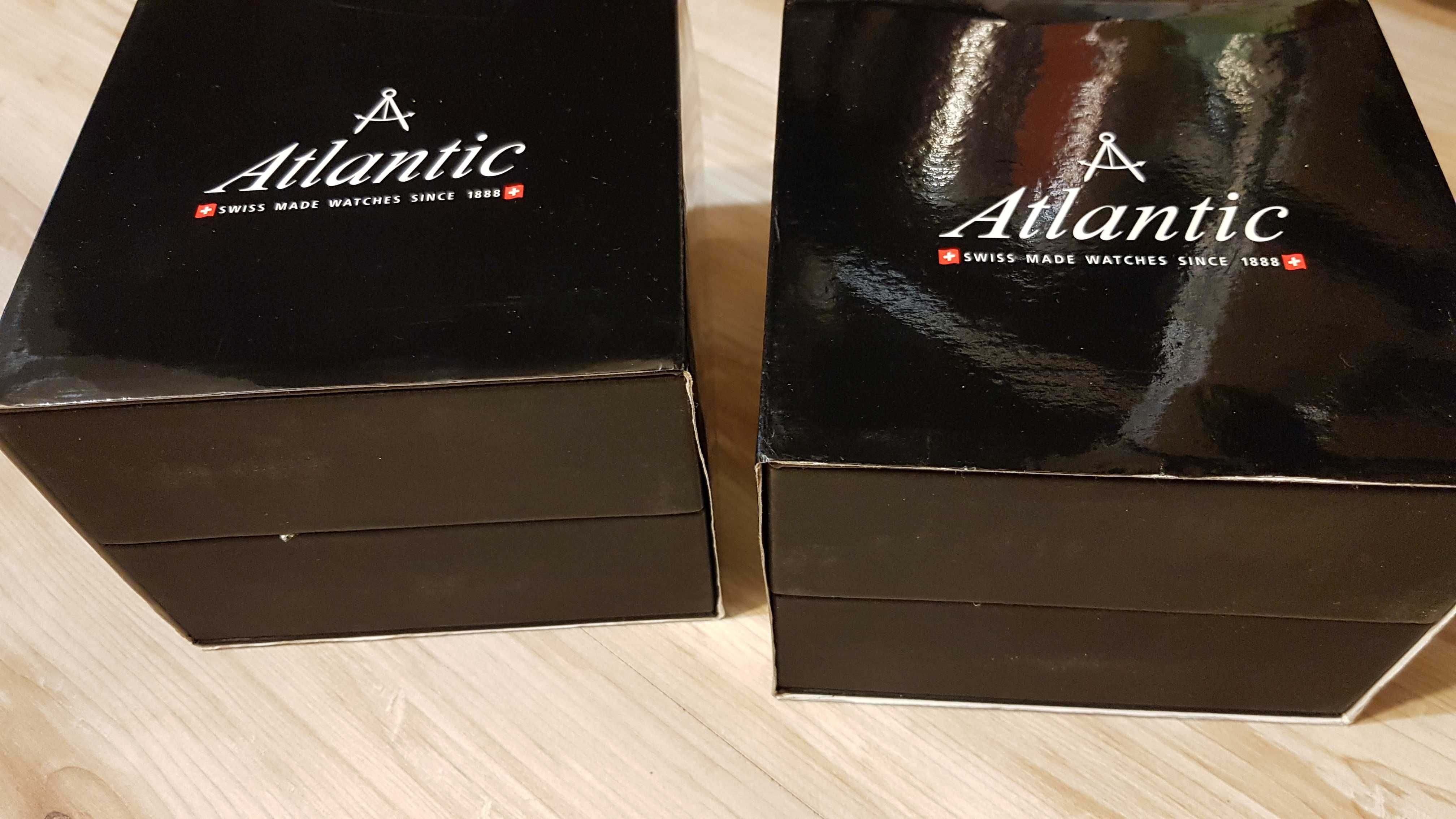 Komplet eleganckich zegarków szwajcarskich ATLANTIC.