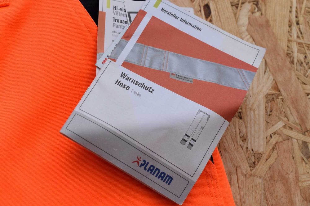 Planam 3M spodnie robocze ostrzegawcze nowe XL