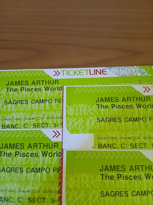 James Arthur  - Campo Pequeno 17 Nov