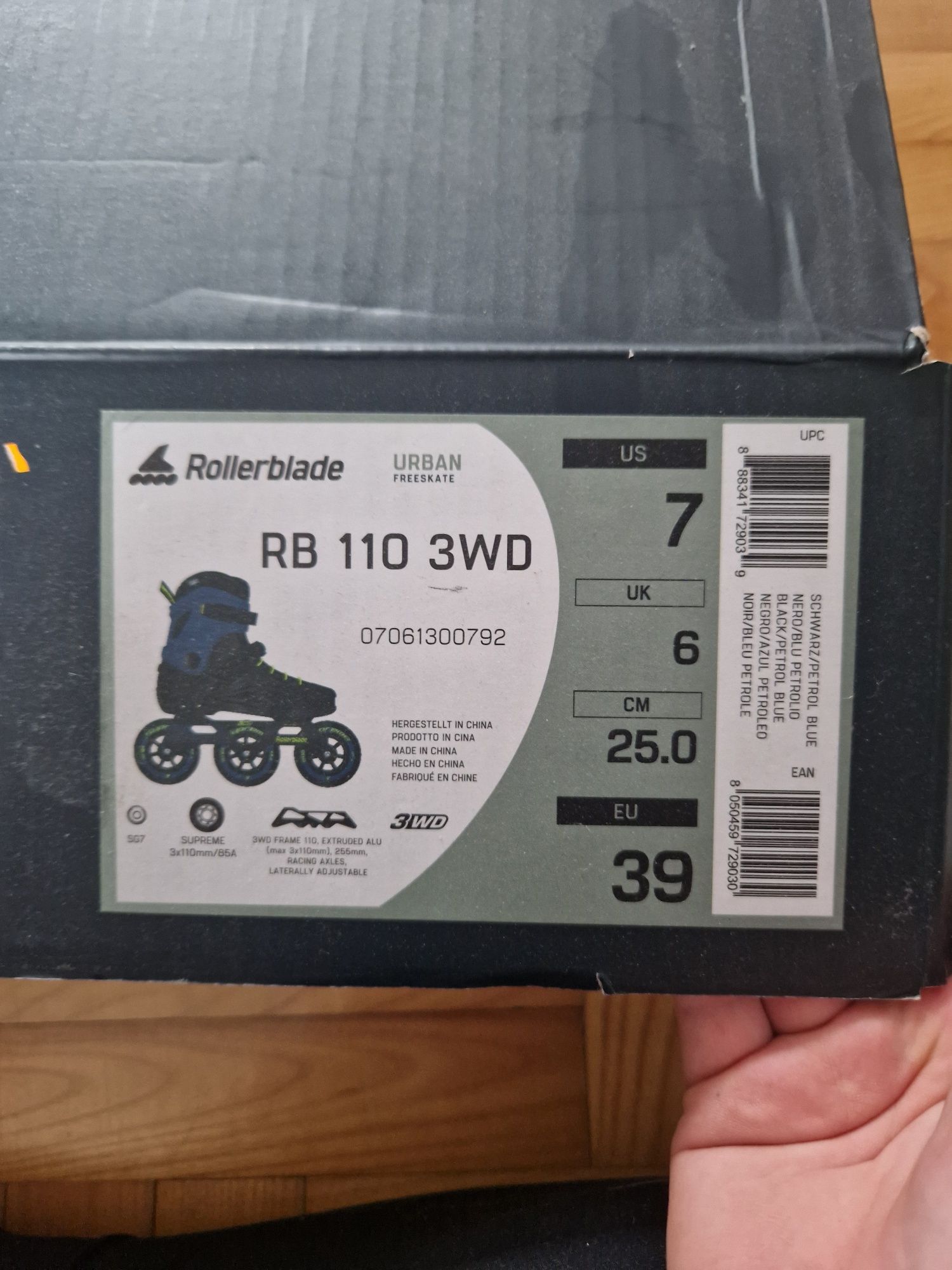 Rolki Rollerblade RB 110 3WD roz 39