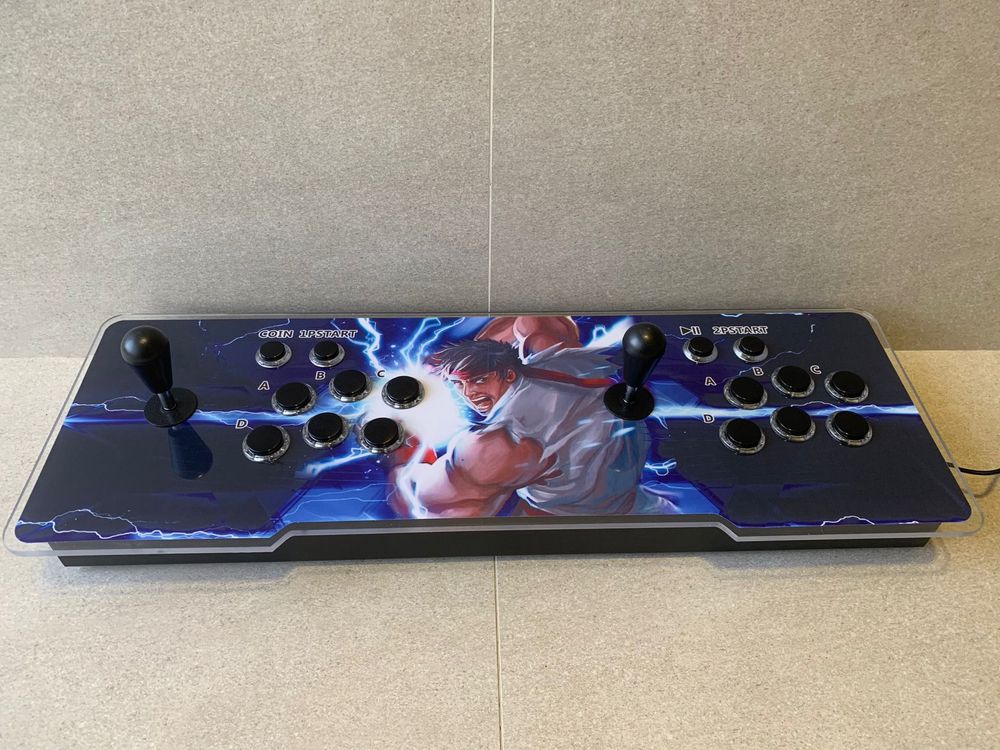 Pandora box retroiluminada 4 jogadores com coluna e 26800 jogos