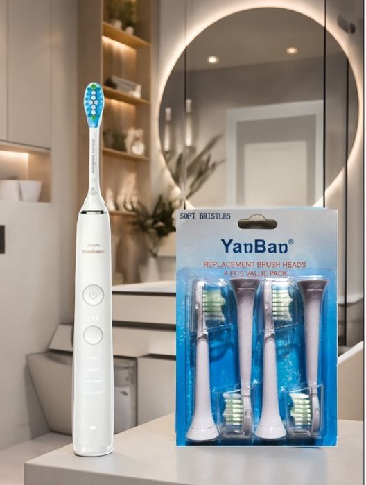 Набір 4шт насадки для зубних щіток Philips Sonicare аналог не оригінал