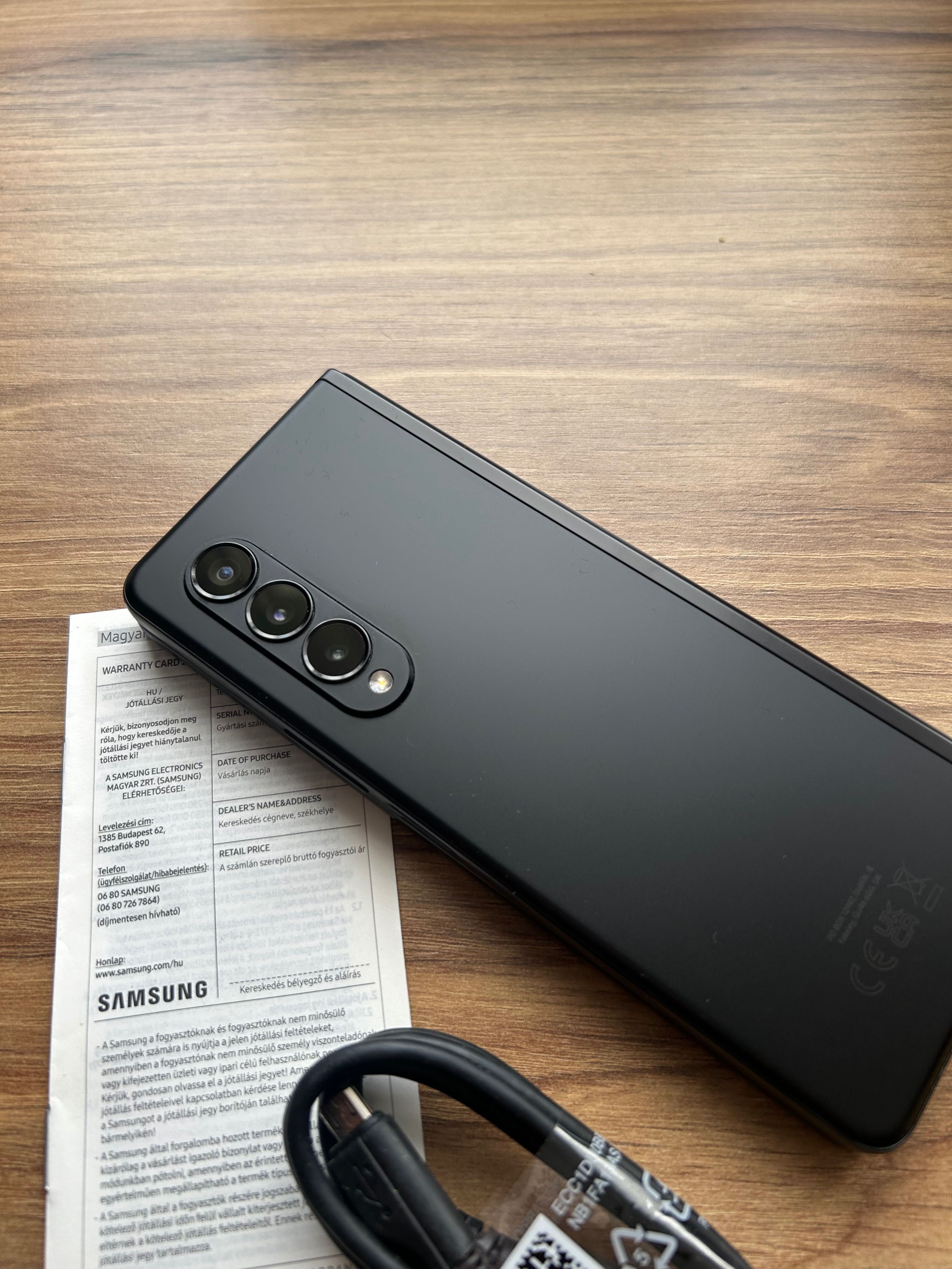 Mocny Samsung Fold3 SM-F926B/DS 5G Black 512/12GB Rozkładany!