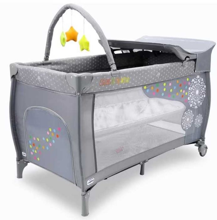 Cama de Viagem Cinza