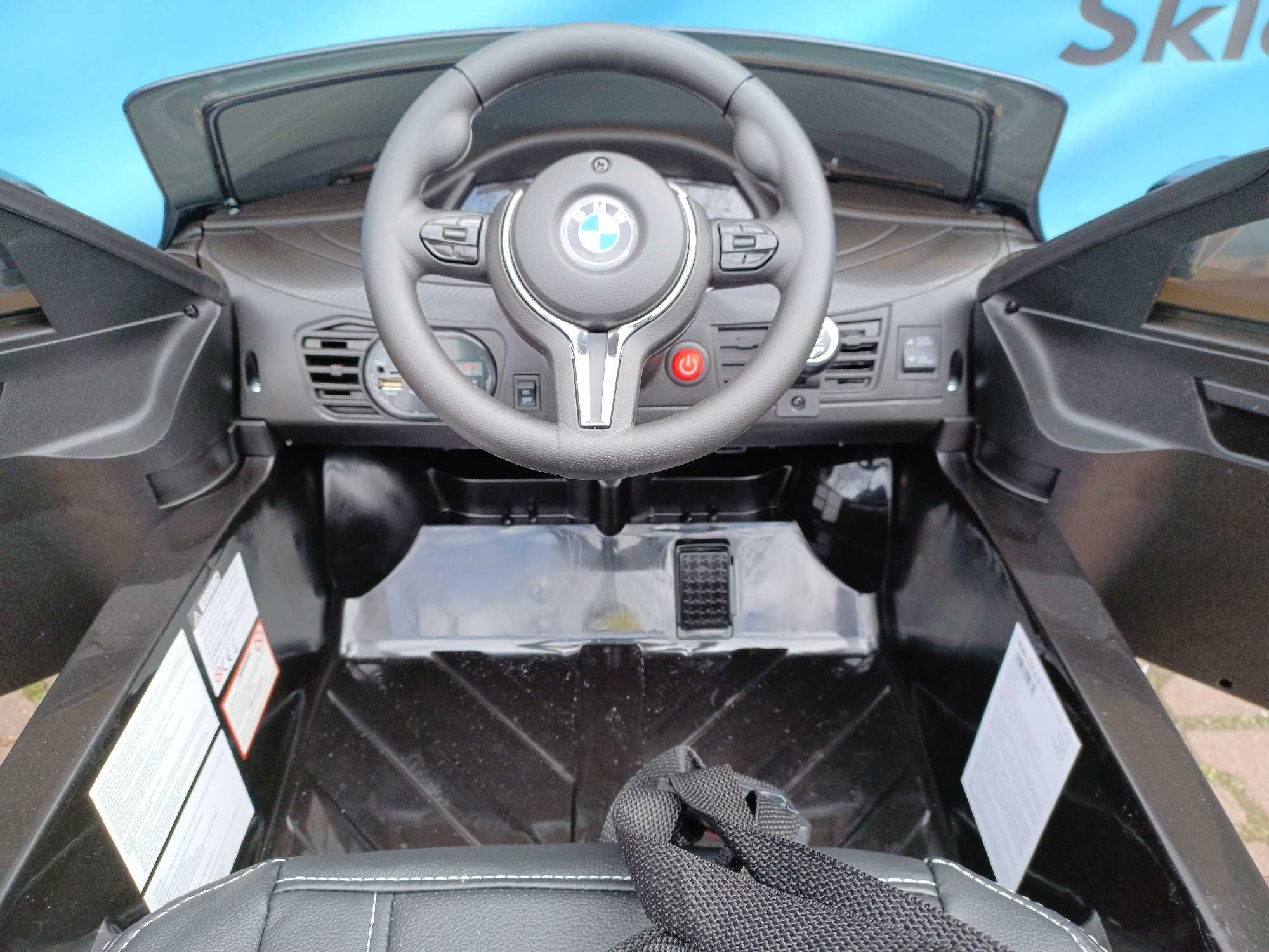 BMW X6M Auto na Akumulator 12V dla dzieci Koła EVA LEDy EKOSKÓRA