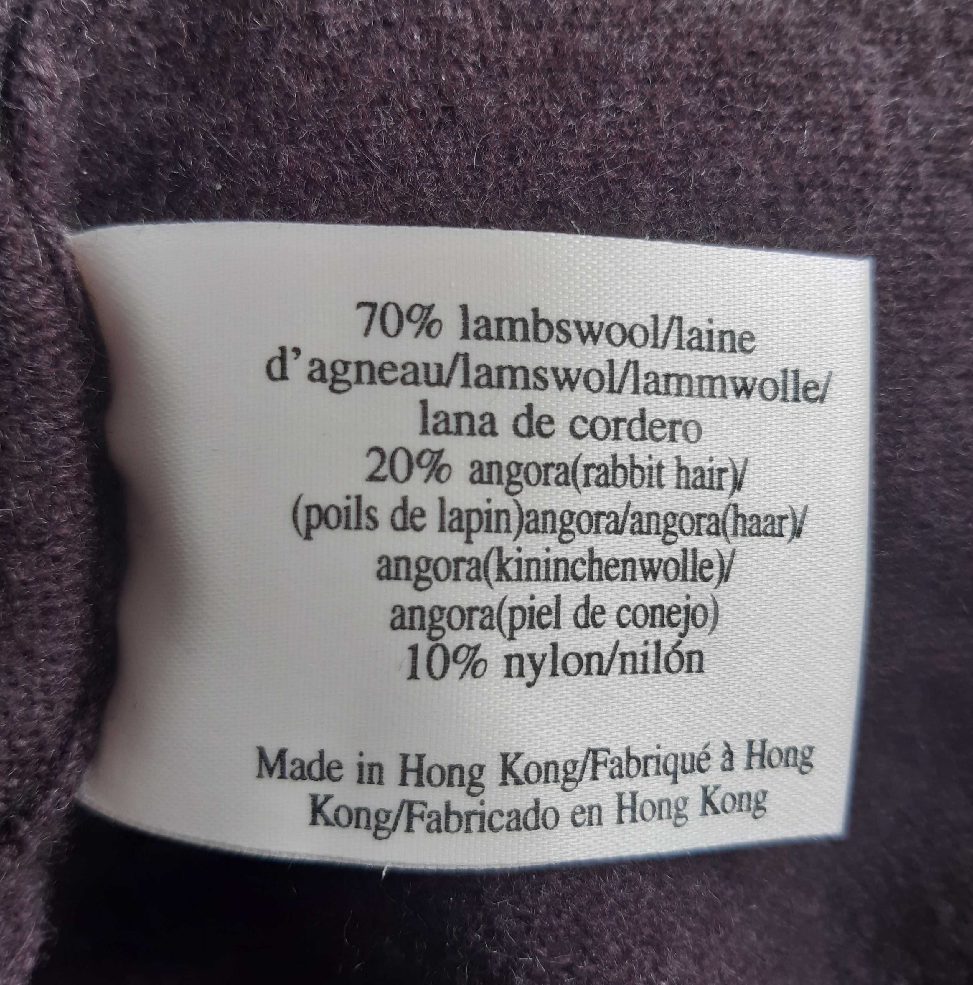 Брендовая винтаж шерстяная кофта шоколадного цвета бисер laura ashley