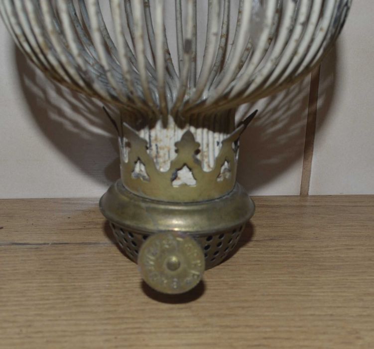 Lampa naftowa = Klosz z drutu +WZMPT nr 8- PKP do renowacji