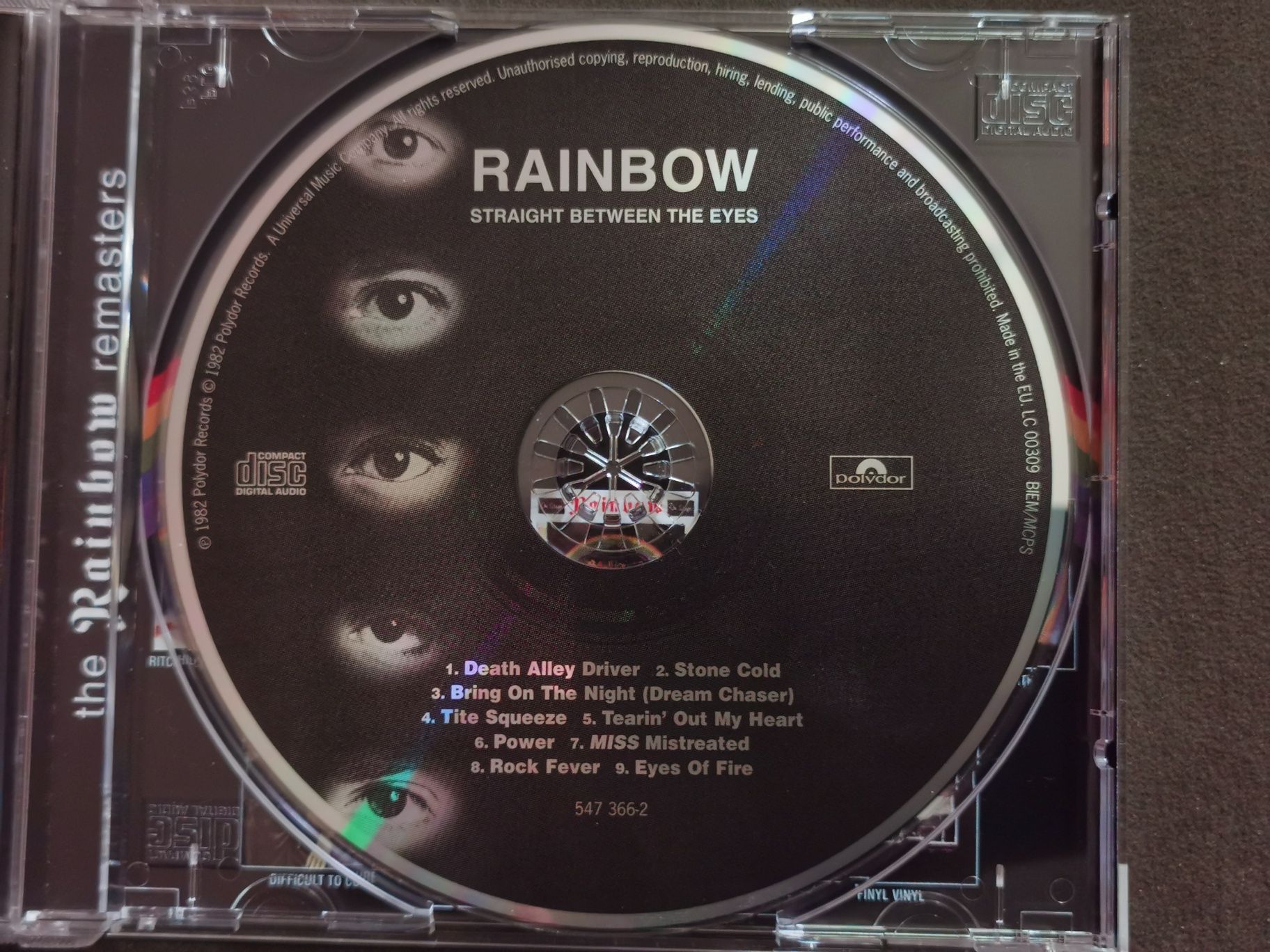 Rainbow - Straight Between The Eyes, DR=11 dB