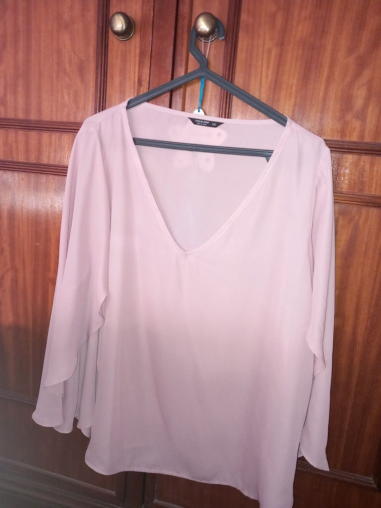 Blusa rosa carinho xxl