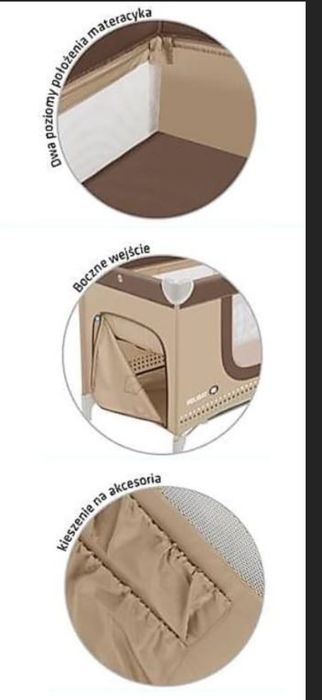 Łóżeczko turystyczne baby design holiday