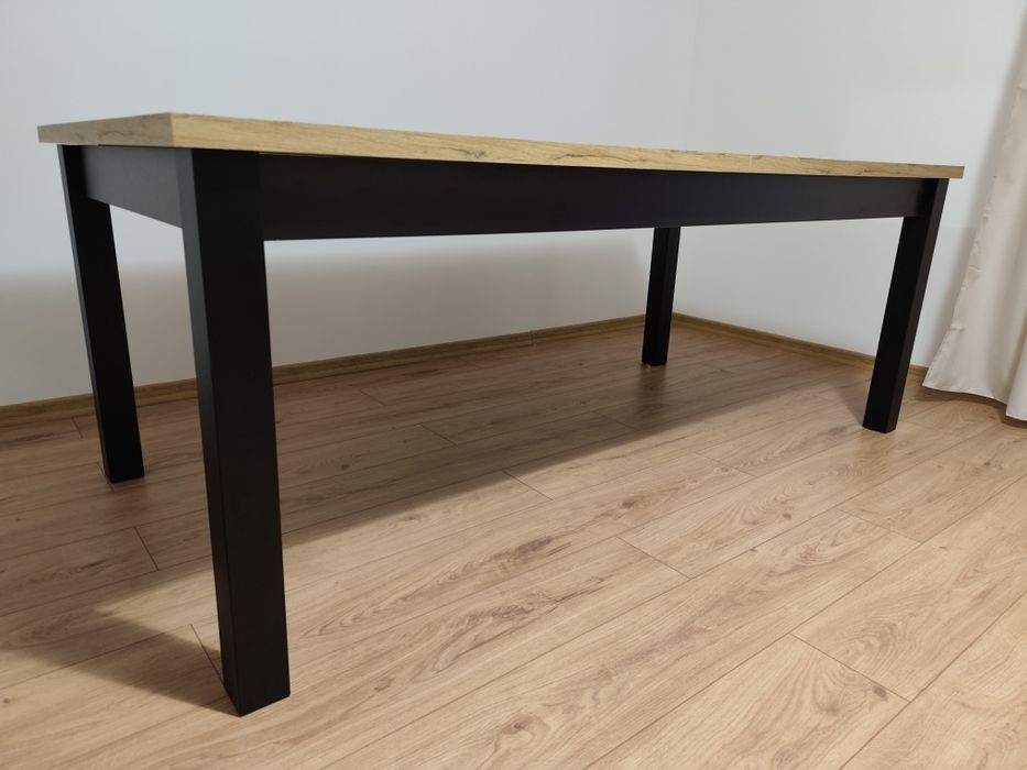 Stół rozkładany MODERNO solidny klasyczny loft 200x100+ 2x50