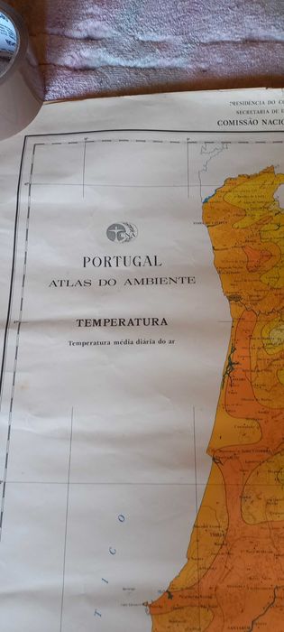 Atlas do Ambiente, Portugal, 1974, Serviço meteorológico nacional