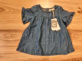 Sukienka jeans Cubus 3-6m 68cm nowa