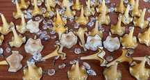 Pingentes antigos, em cristal para candeeiros lustres