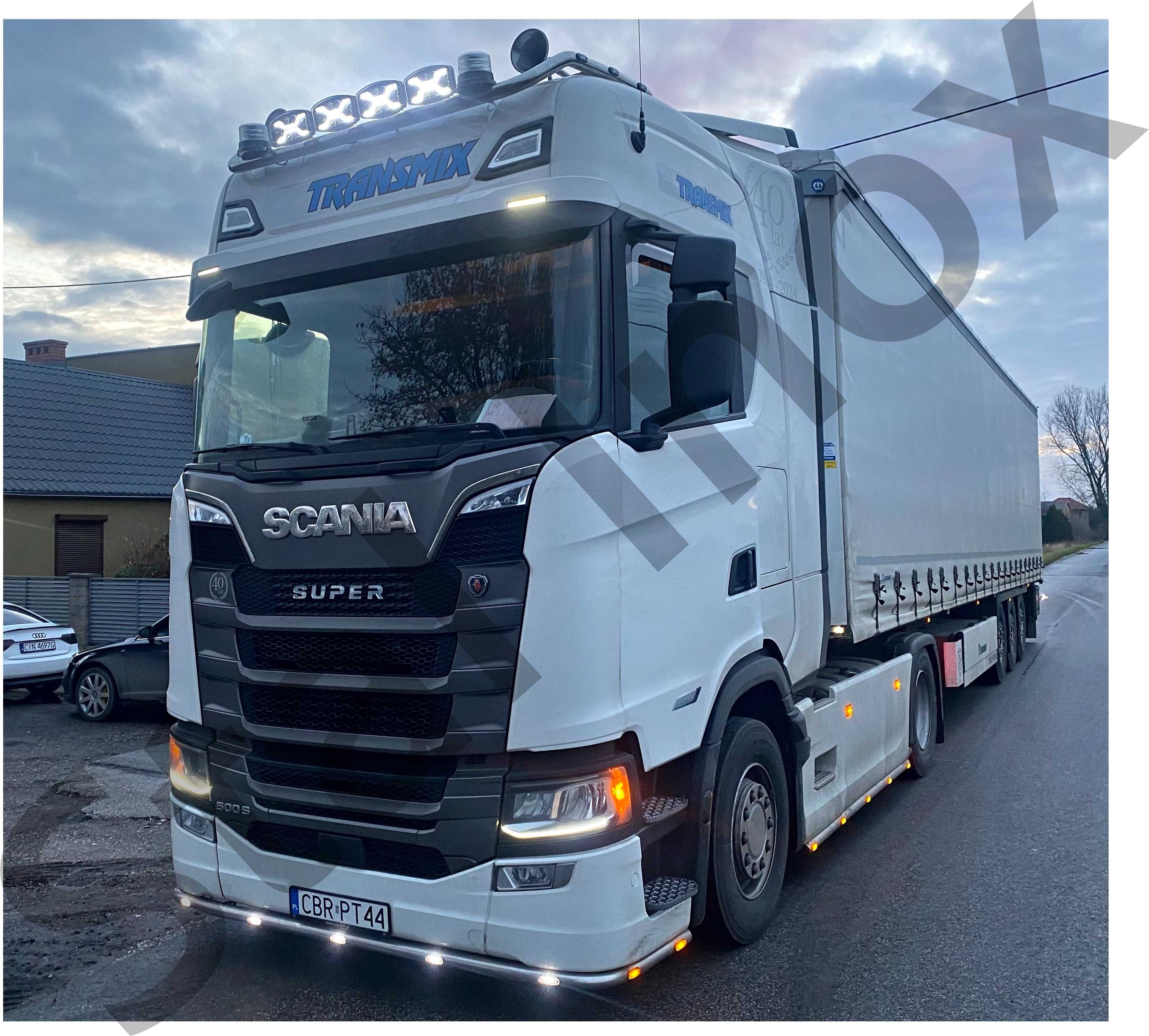 Orurowanie górne Scania S next generation oświetlenie LED producent