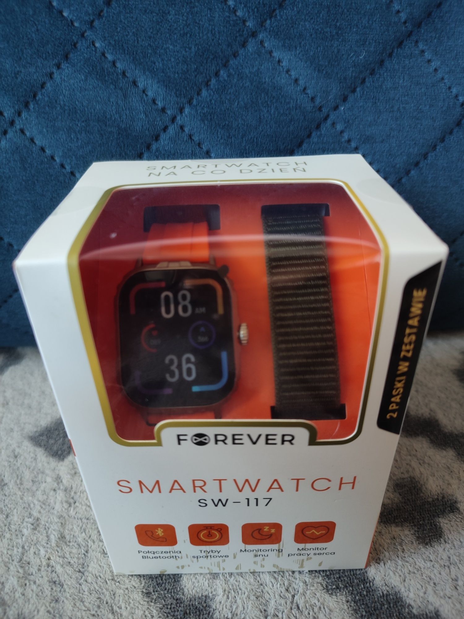 Nowy zegarek Smartwatch forever SW 117 gwarancja 24 m-ce idealny na  p