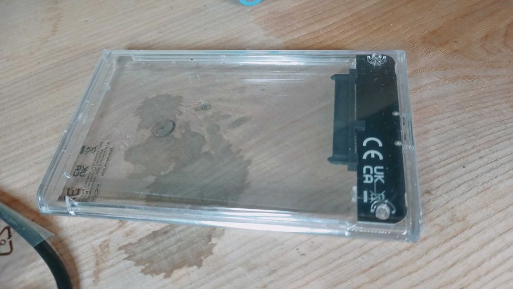 2,5-дюймовий прозорий корпус жорсткого диска USB 3.0 коробочка