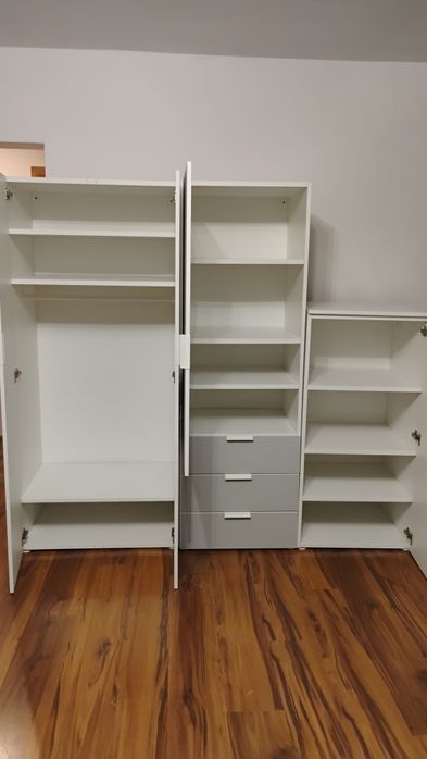 Zestaw mebli  IKEA kolor szaro - biały