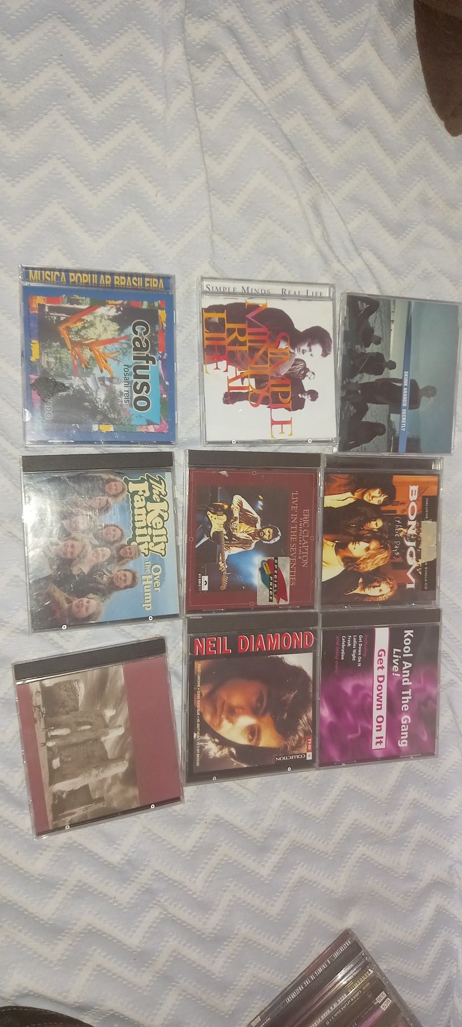 Cd's de vários tipos de música