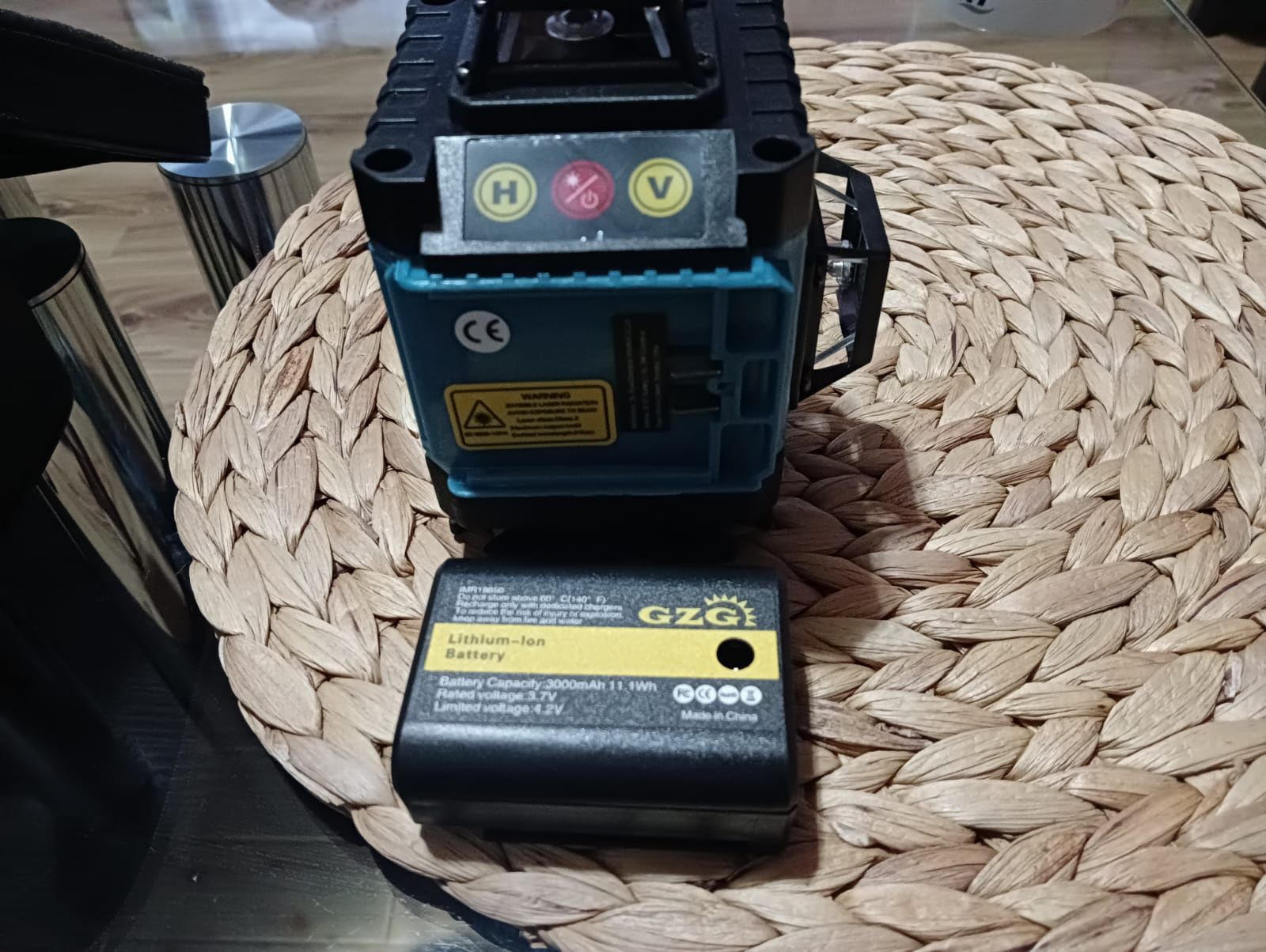 Laser krzyżowy 4x360' z pilotem Nowy