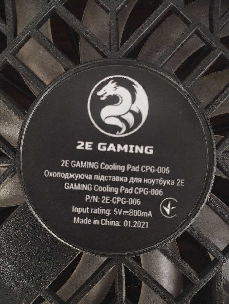 Охлаждающая подставка для ноутбука 2E Gaming 2E-CPG-006 Black