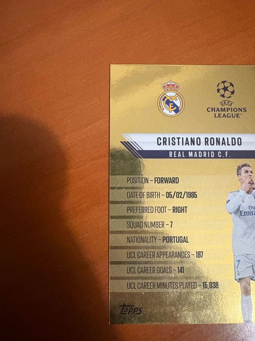 Carta Cristiano Ronaldo match attax