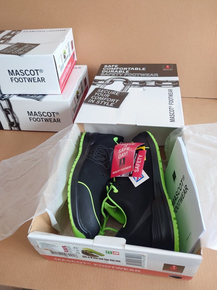 Lekkie BUTY ROBOCZE MASCOT r. 44 Ochronne S1P Antypoślizgowe Podnosek