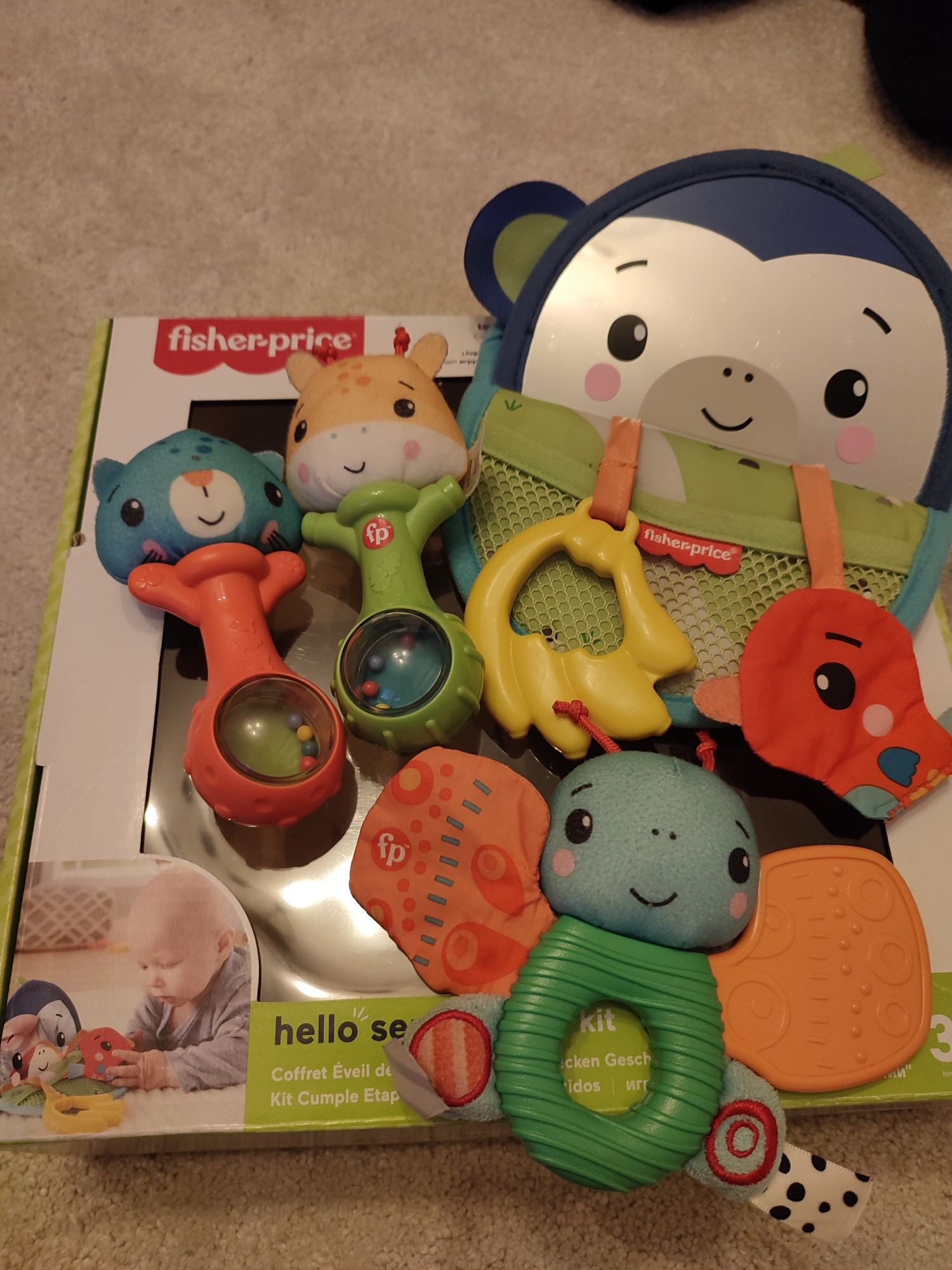 Zabawki sensoryczne 3+ . Hello senses. Zestaw fisher-price