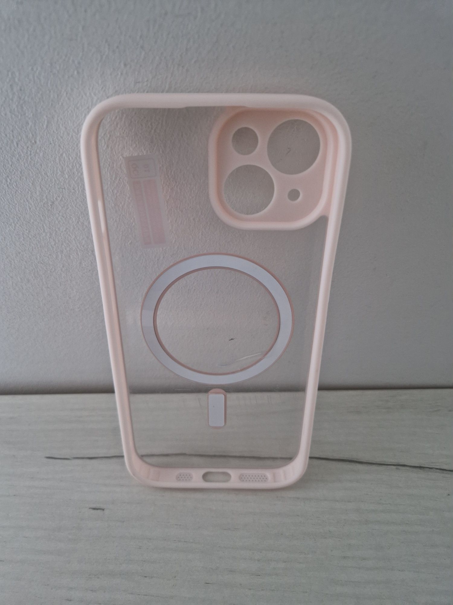Acrylic Color Magsafe Case do Iphone 15 jasnoróżowy