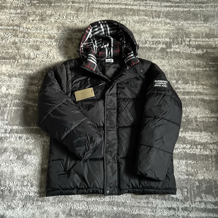 Є в Україні!!! Пуховик Burberry / Пуховик Барбері / Куртка Барбері