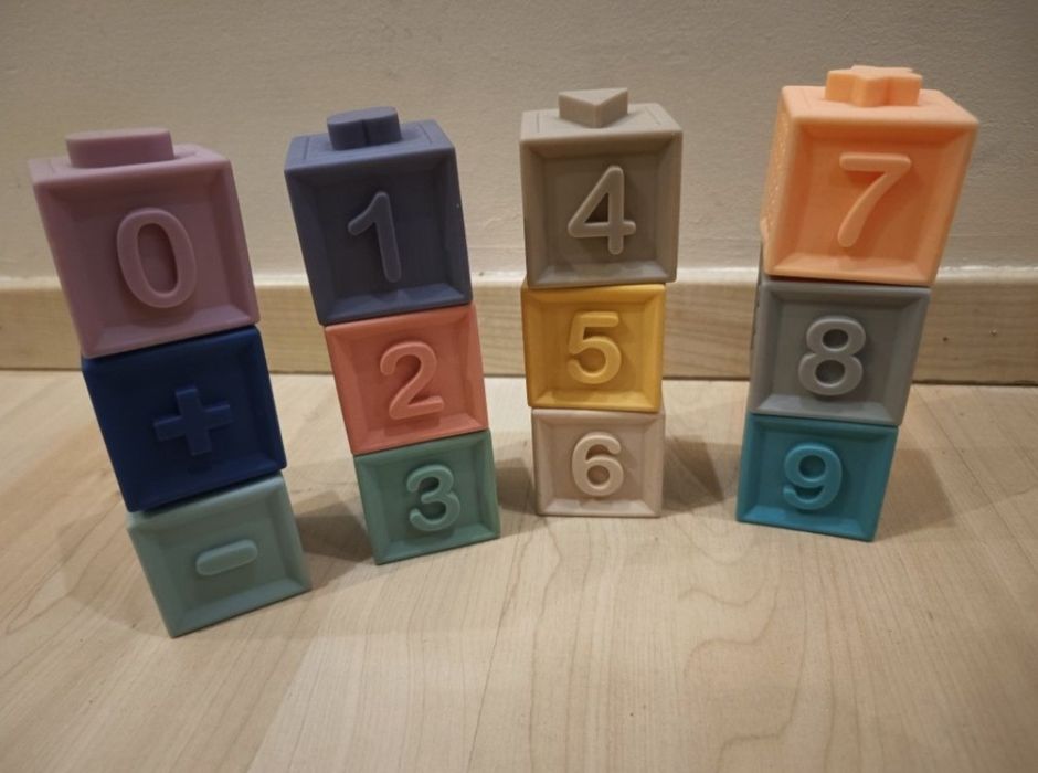 Sensoryczne gumowe klocki