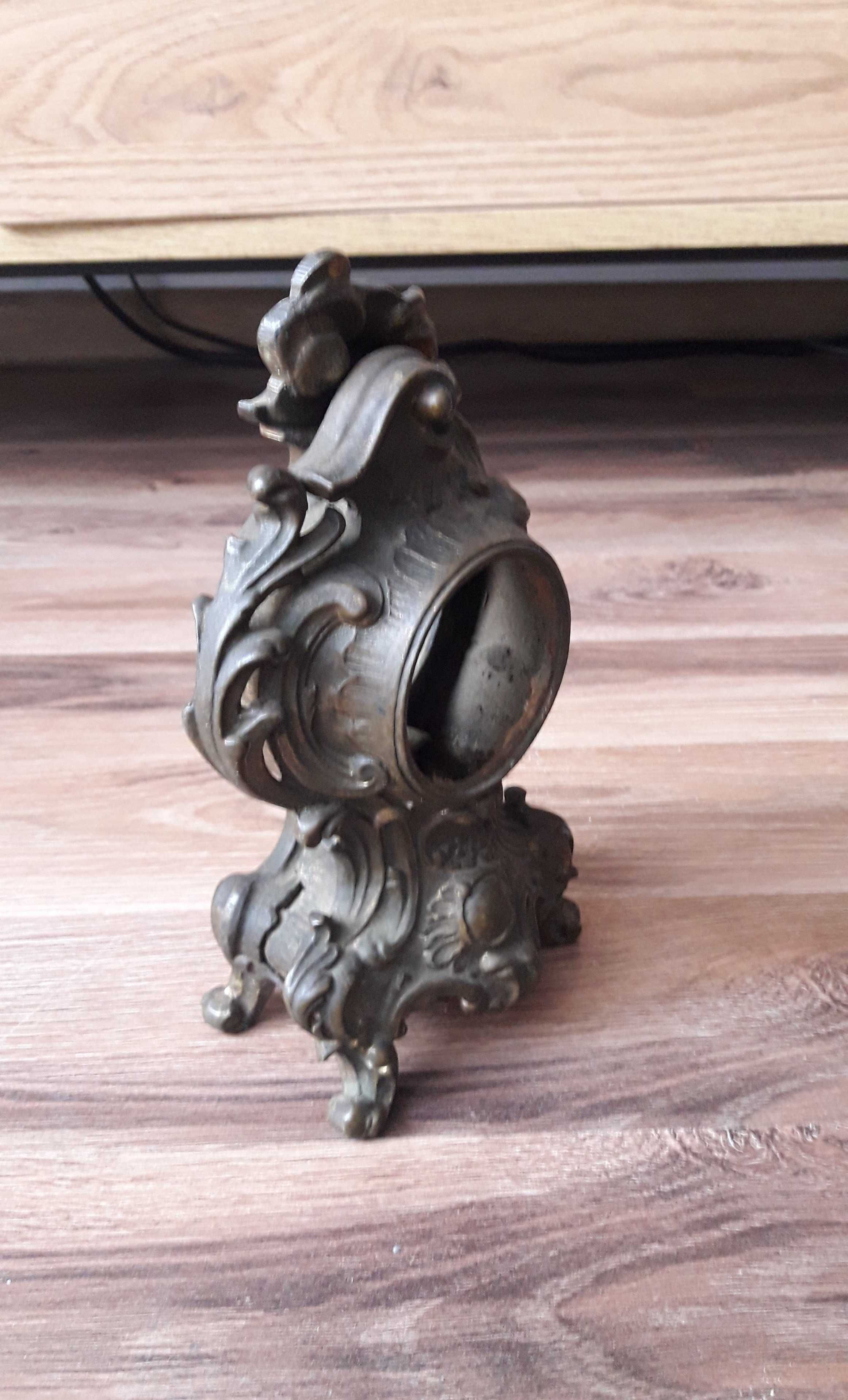 Stara obudowa zegara kominkowego mosiądz Barok Rokoko
