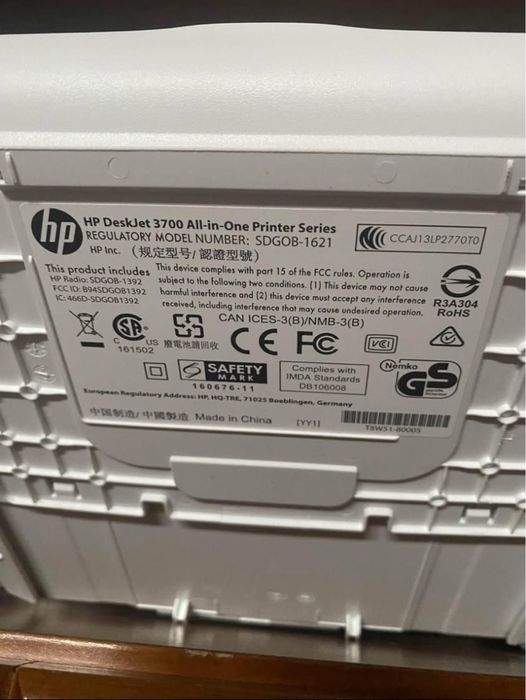 Impressora Hp Deskjet 3760