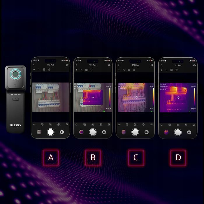 Kamera Termowizyjna 256x192 Android Iphone Ios App 25hz -20 Do 550C