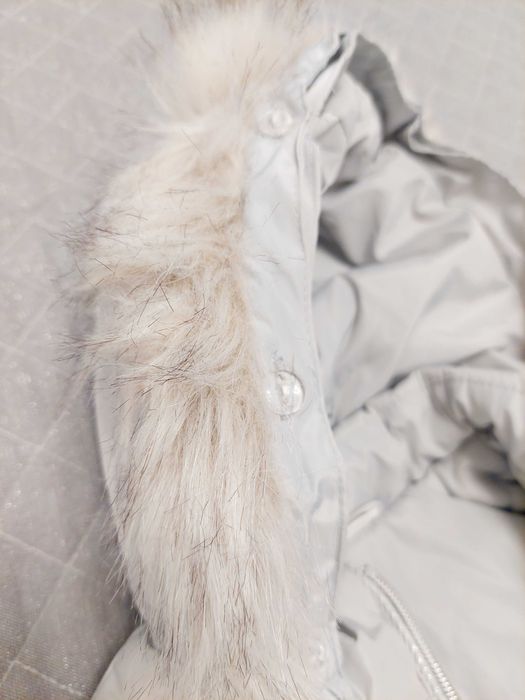 Kurtka 98 zimowa szara dziewczęca