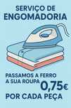 Serviço de engomadoria / passo a ferro
