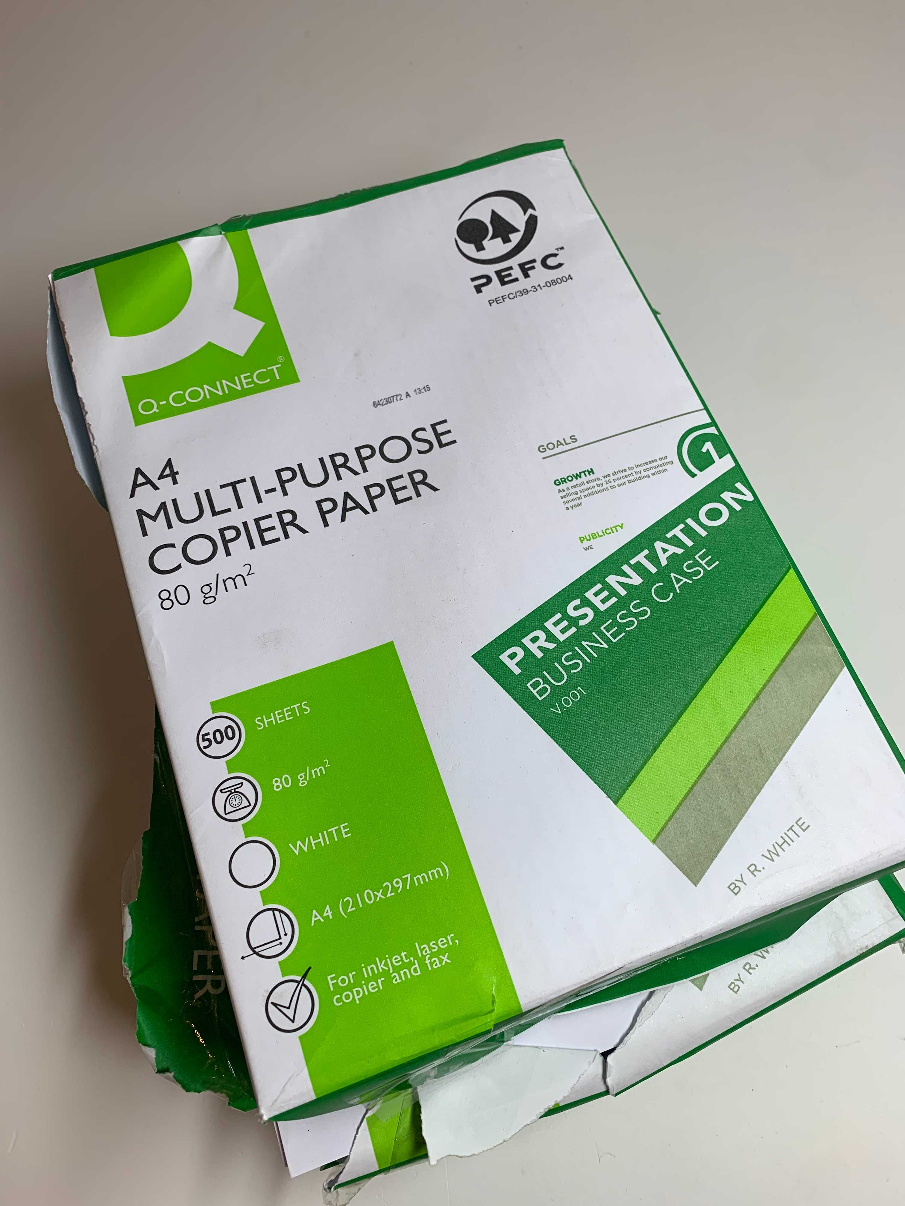 Papier do drukarki drukowania biurowy Q-CONNECT KF01087 A4 80g 1000szt