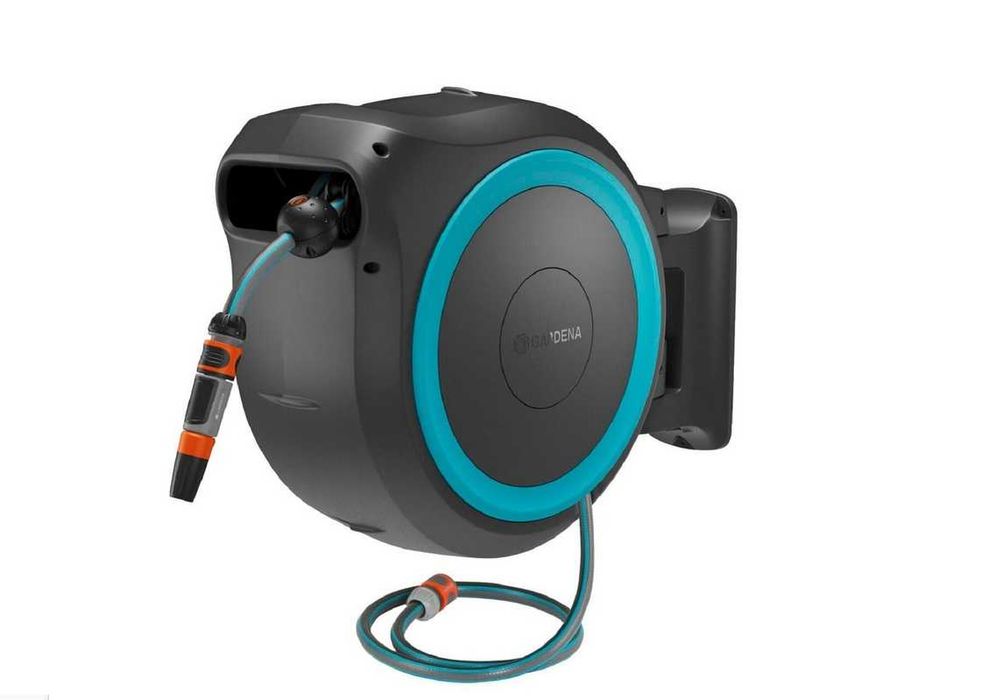 Wąż ogrodowy ścienny na bębnie z aku. Gardena   S-240